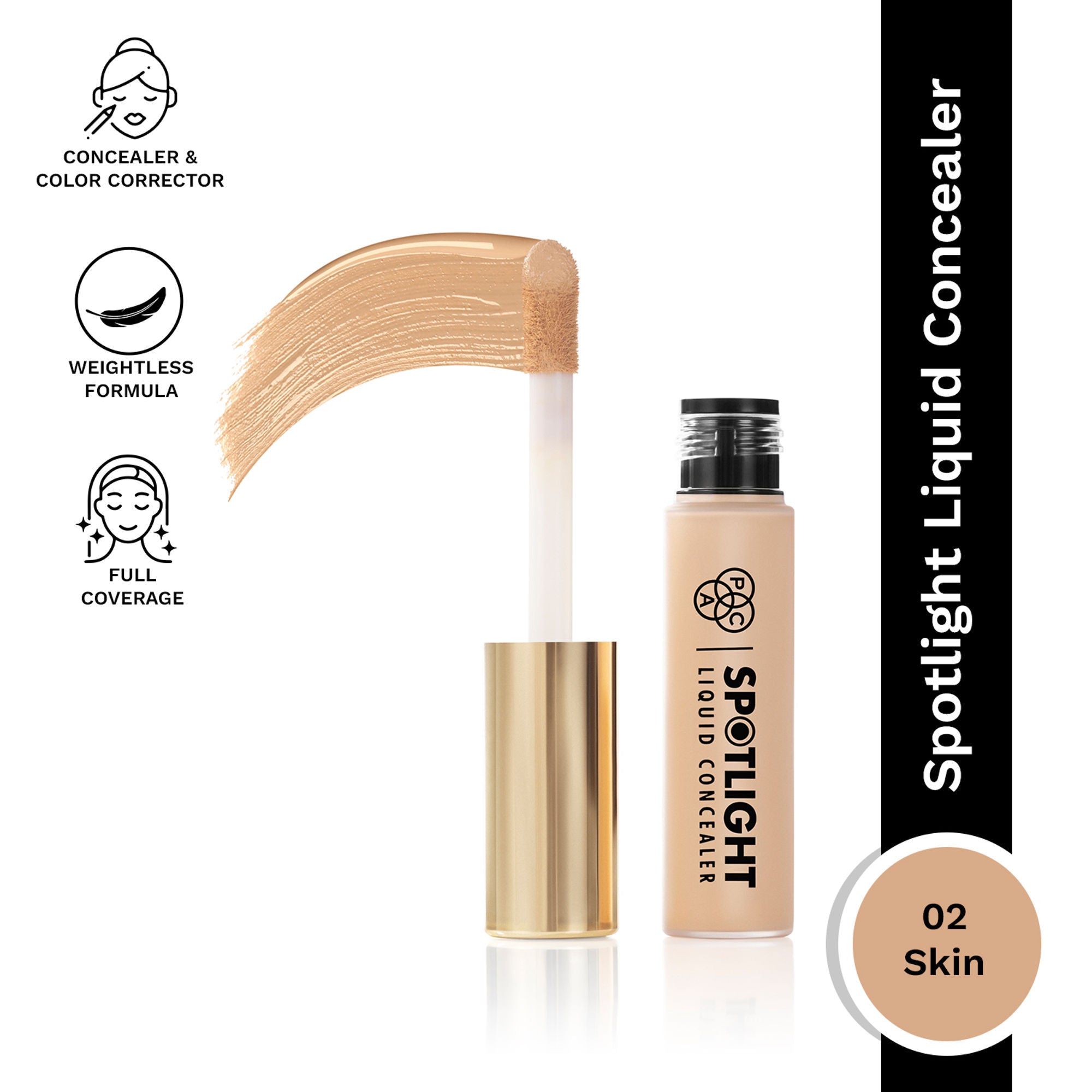 PAC Studio Spotlight Liquid Concealer - 02 Skin