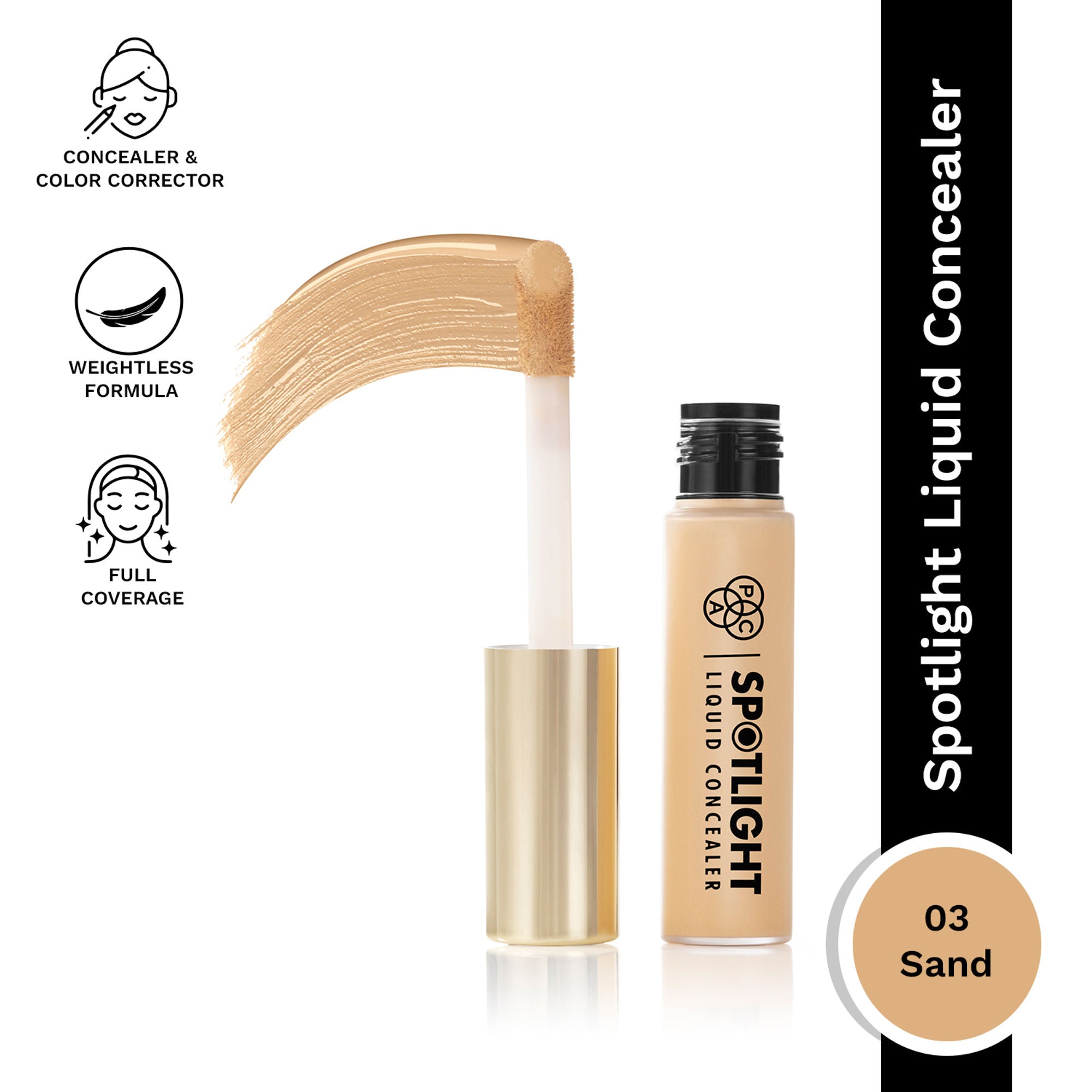 PAC Studio Spotlight Liquid Concealer - 03 Sand