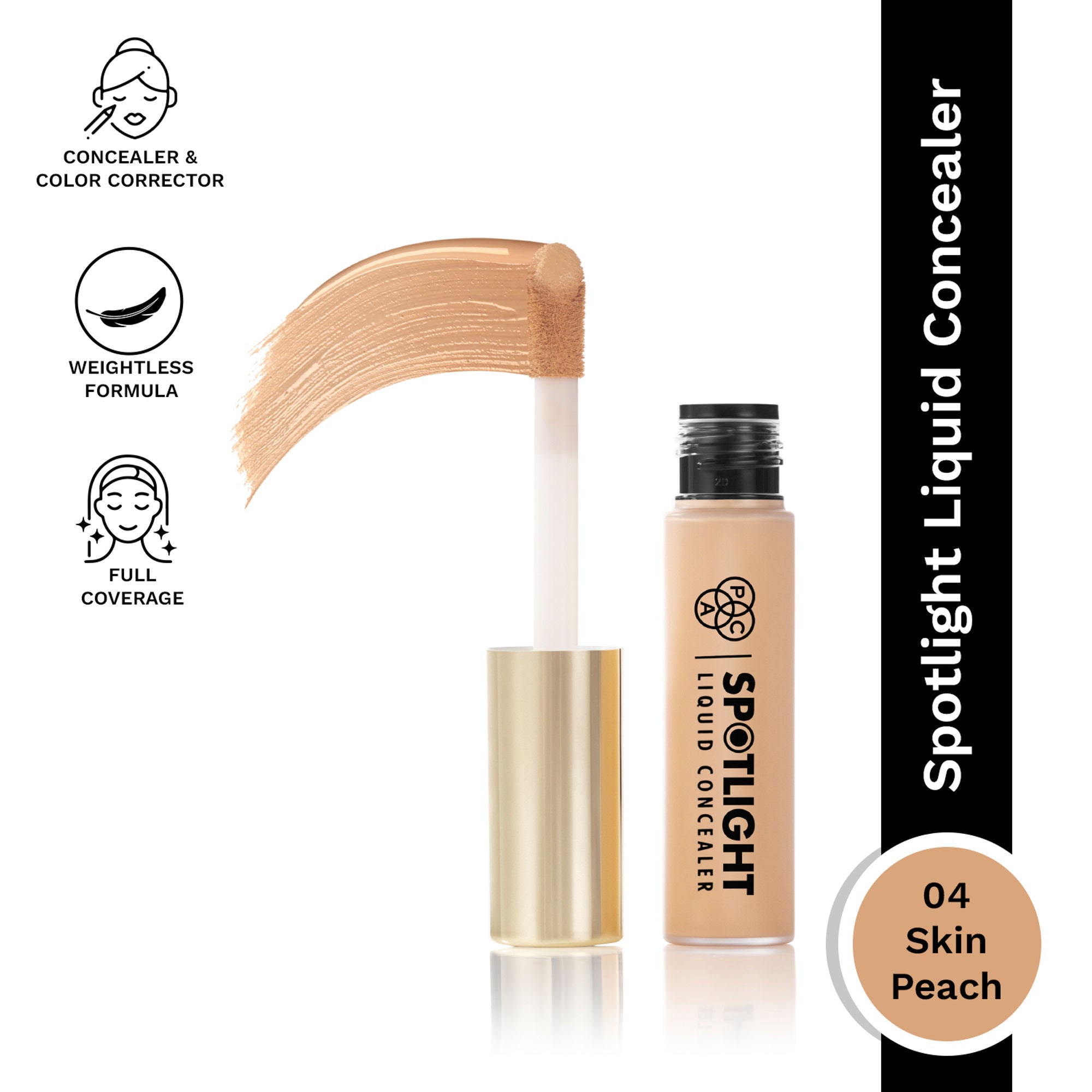 PAC Studio Spotlight Liquid Concealer - 04 Skin Peach