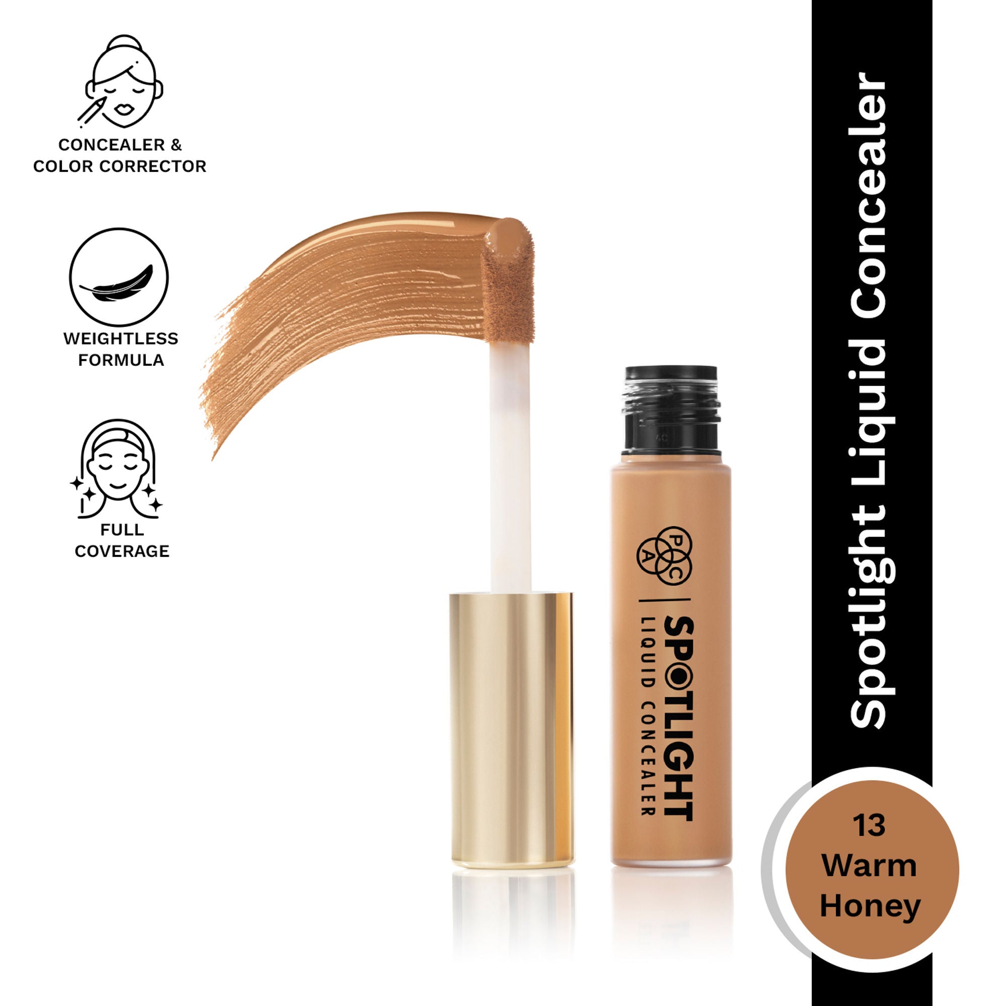 PAC Studio Spotlight Liquid Concealer - 13 Warm Honey