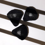 PAC Studio Pizza Puff Black Mini - 99% Soft Natural Cotton, Ideal for Under Eyes & Precise Application - Distacart