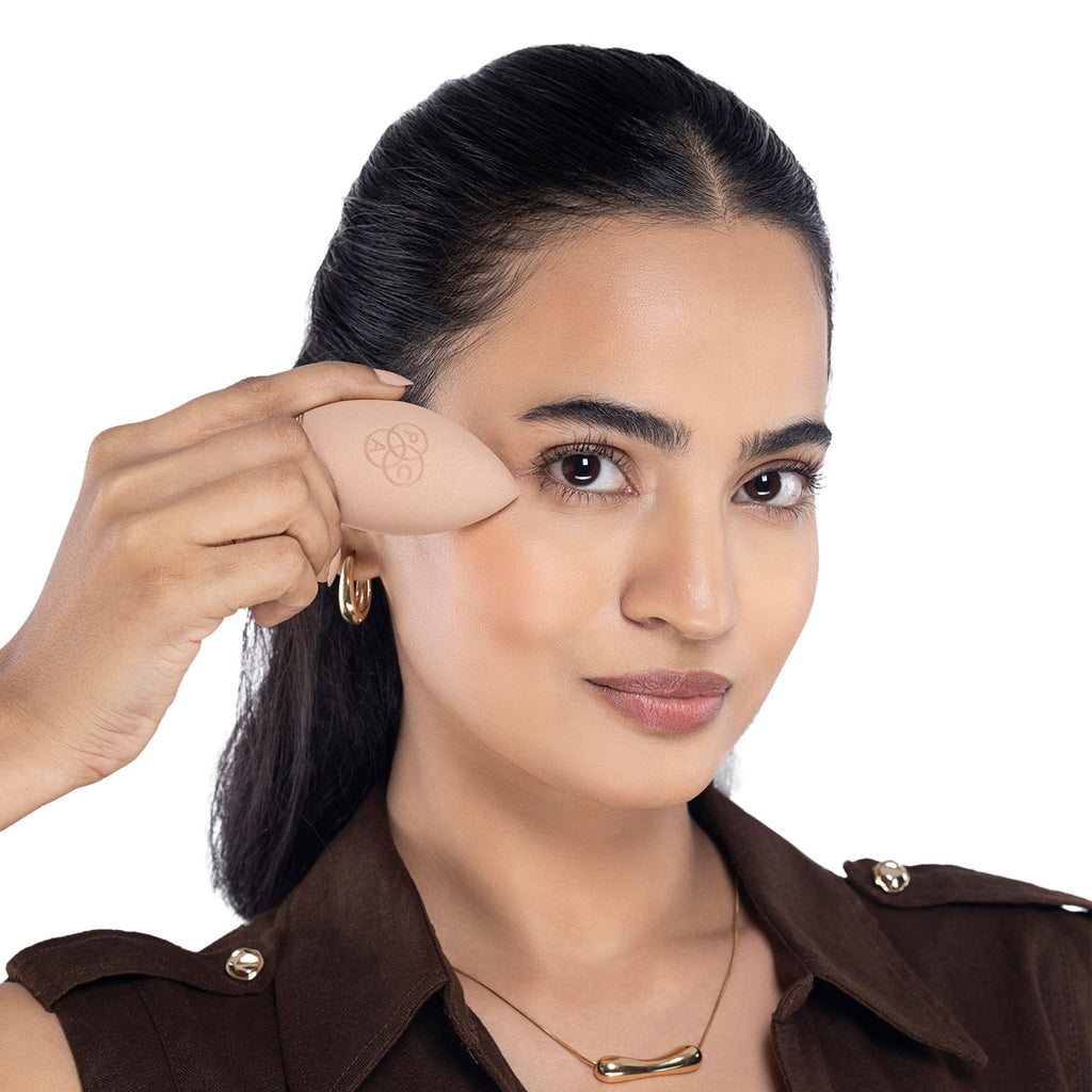 PAC Studio Triple Edge Pro Makeup Sponge - Ultra Soft Micro Fiber, Unique Shape Offers Seamless Coverage