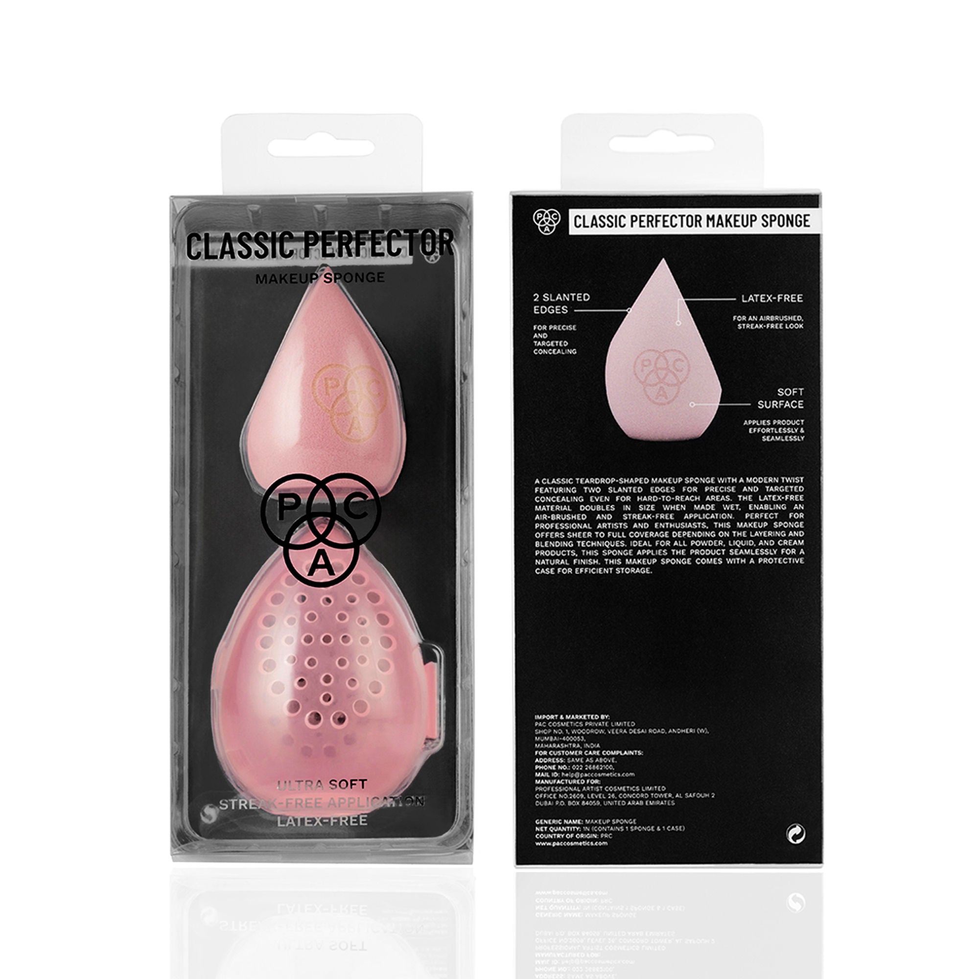 PAC Studio Classic Perfector Makeup Sponge - Streak Free Airbrushed Finish, Precise Targeted Concealing
