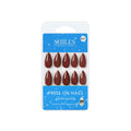 shills professional reusable press on nails almond spn621