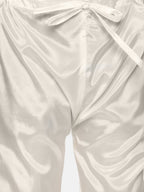 Sethukrishna Boys Gold-Coloured & White Ethnic Motifs Kurta with Pyjamas