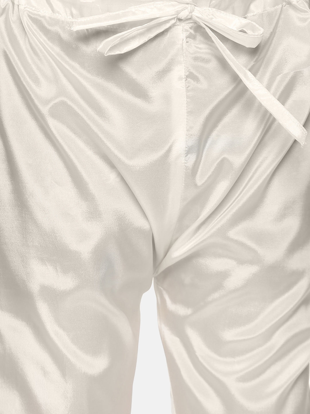 Sethukrishna Boys Gold-Coloured & White Ethnic Motifs Kurta with Pyjamas