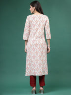 Sangria Printed Straight Kurtas