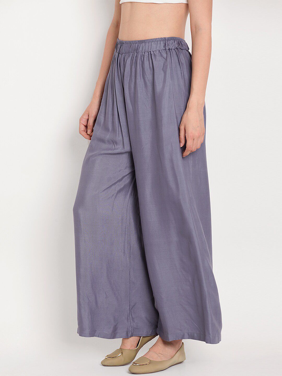 TAG 7 Women Flared Regular Palazzos