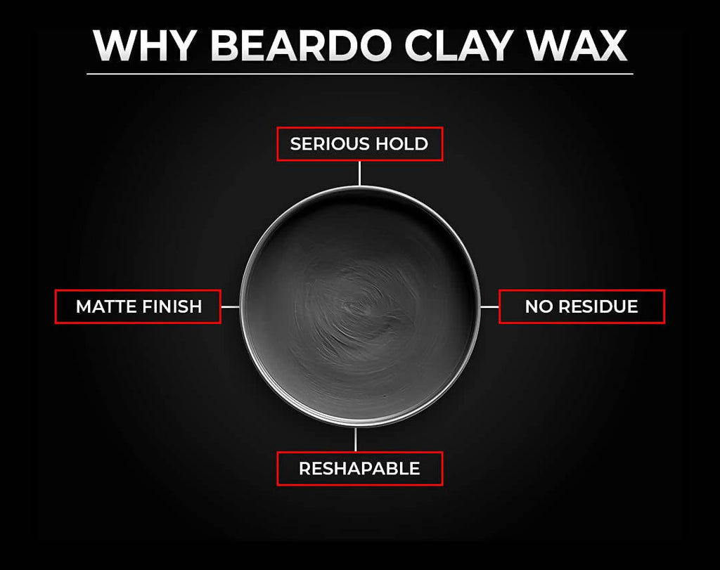 Beardo Hair Clay Wax - Strong Hold