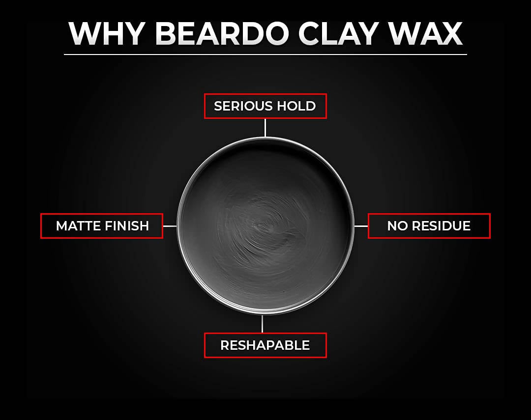 Beardo Hair Clay Wax - Strong Hold