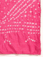 Sangria Floral Embroidered Sequinned Pure Cotton Kurta with Trousers & Dupatta