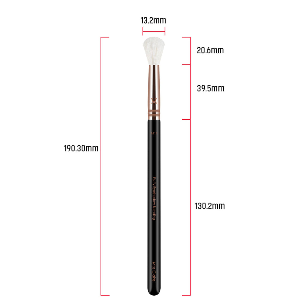 Miss Claire M11 - Fluffy Eyeshadow Blending Brush (White) - Rose Gold