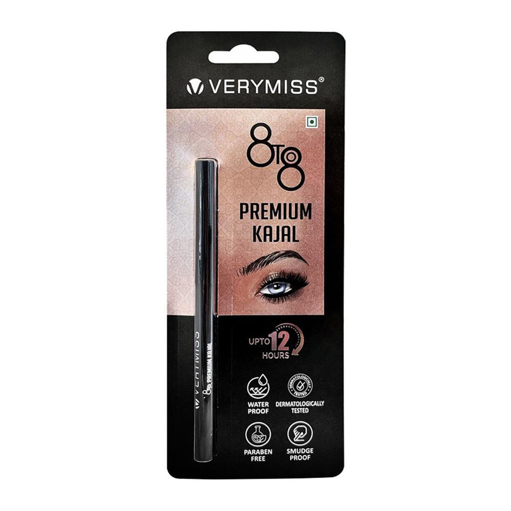 VERYMISS Premium Kajal 8 To 8 - Black