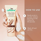 mCaffeine Pore Clear Coffee Cookie Face Scrub for Blackheads & Tan Removal