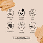 VERYMISS 3 In 1 Concealer - 01 Classic Ivory