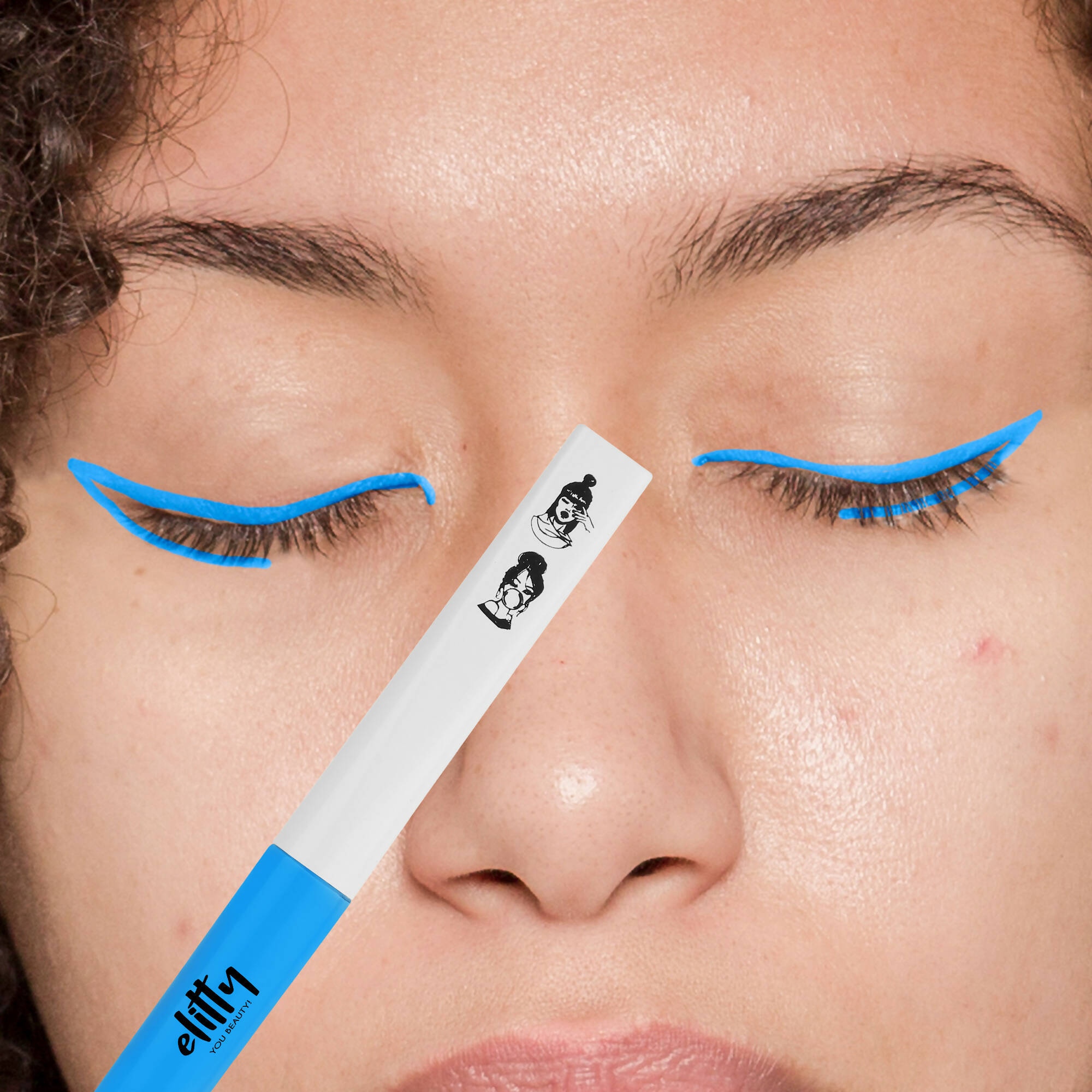 Elitty Eye Gotta Feeling - Pop Eyeliner Matte-Santorini- Light Blue