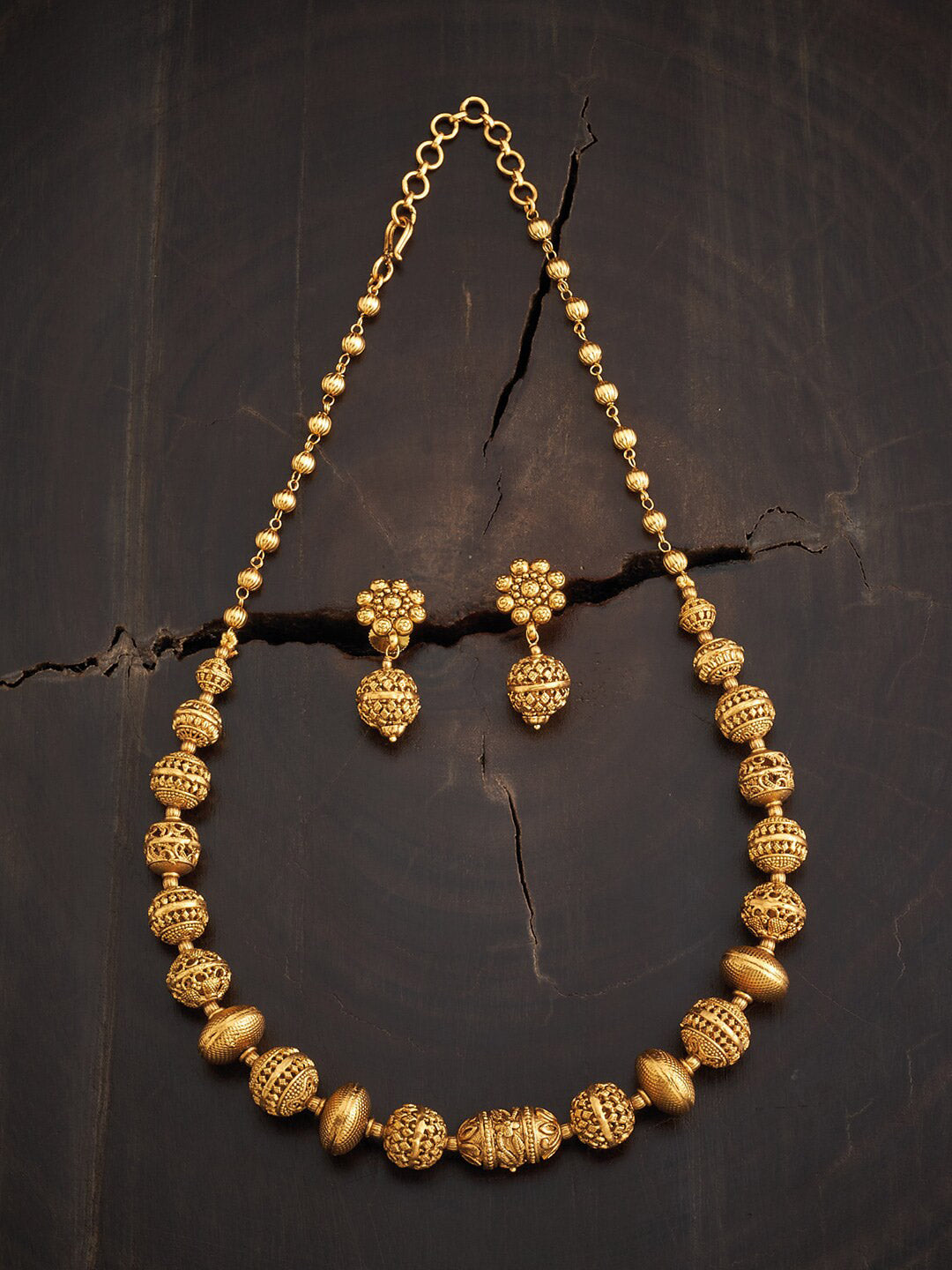 Kushal's Fashion Jewellery Women Gold-Toned Jewellery Set - Distacart