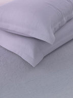 Nautica Bradford Purple & Mauve 160 TC Pure Cotton King Bedsheet & 2 Pillow Covers