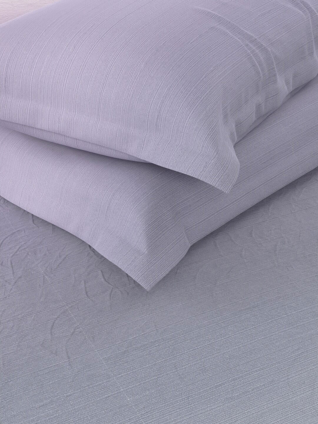 Nautica Bradford Purple & Mauve 160 TC Pure Cotton King Bedsheet & 2 Pillow Covers