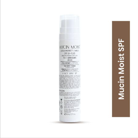 Personal Touch Skincare Mucin Moist Fluid Sunscreen SPF 50+ PA+++ UVA/UVB To Minimizes Pores