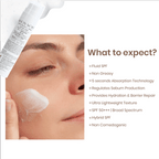 Personal Touch Skincare Mucin Moist Fluid Sunscreen SPF 50+ PA+++ UVA/UVB To Minimizes Pores