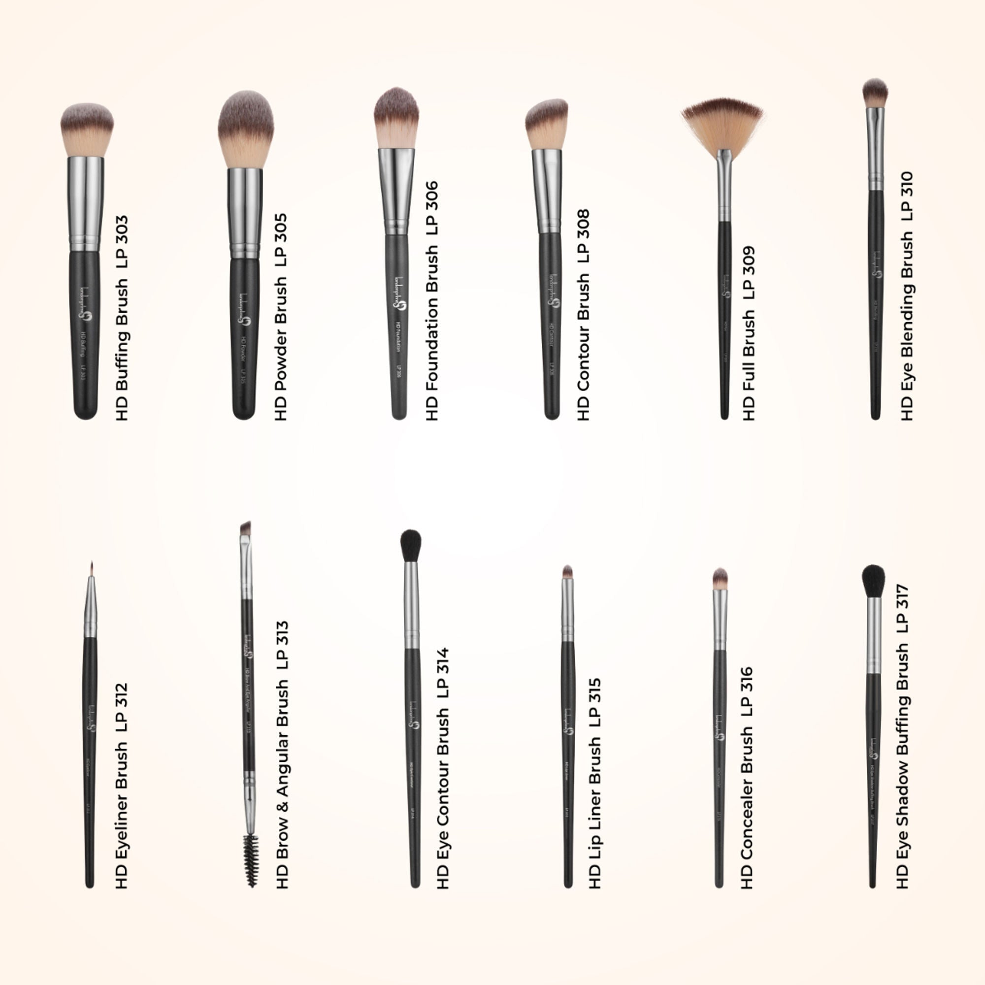 London Prime HD Premium Brush Set - 12 Pcs