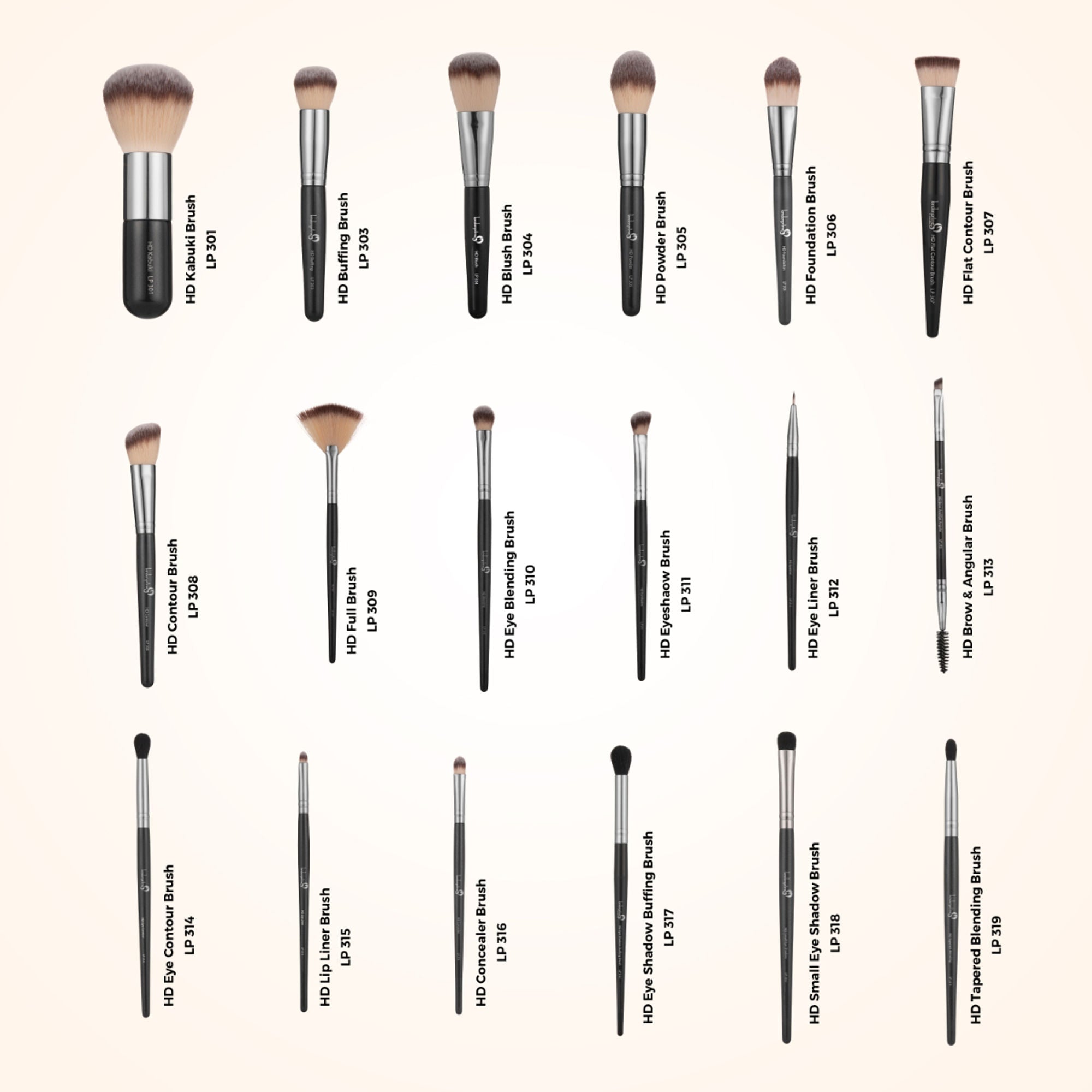 London Prime HD Professional Brush Set - 18 Pcs