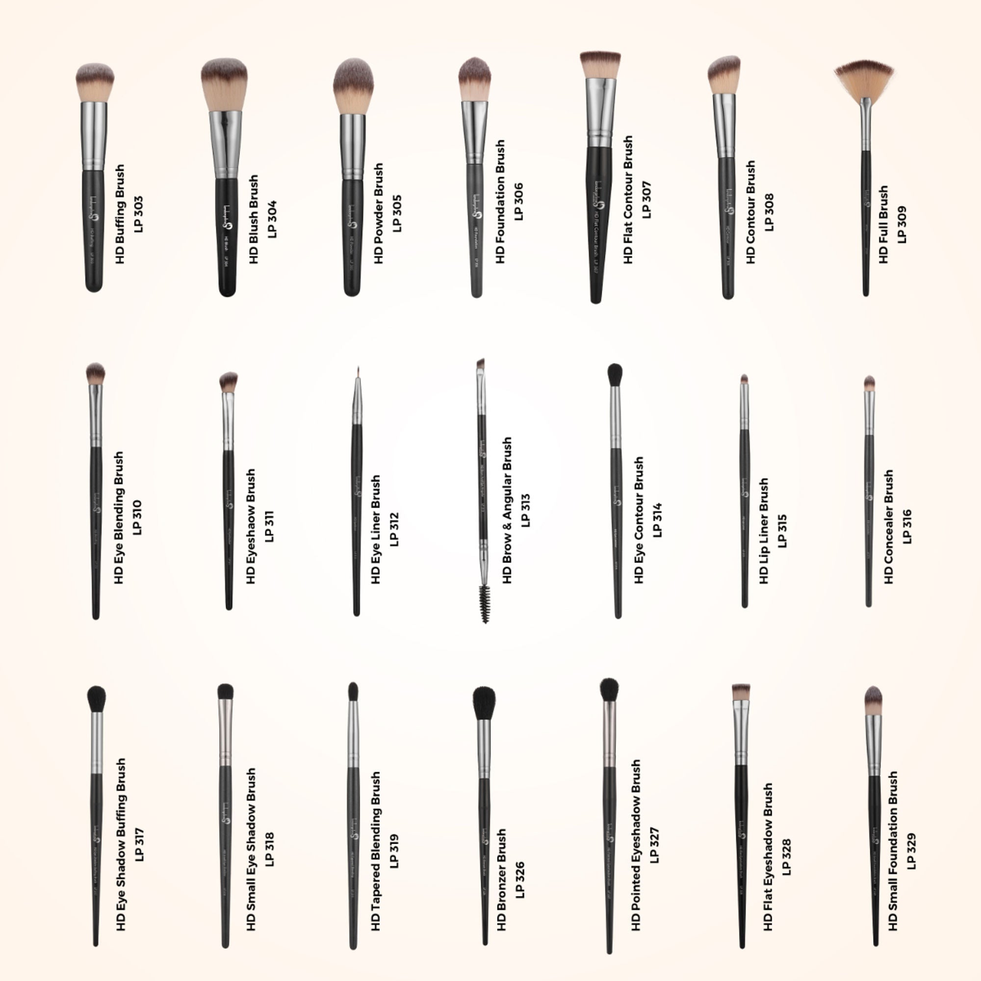 London Prime HD Professional Brush Set - 21 Pcs