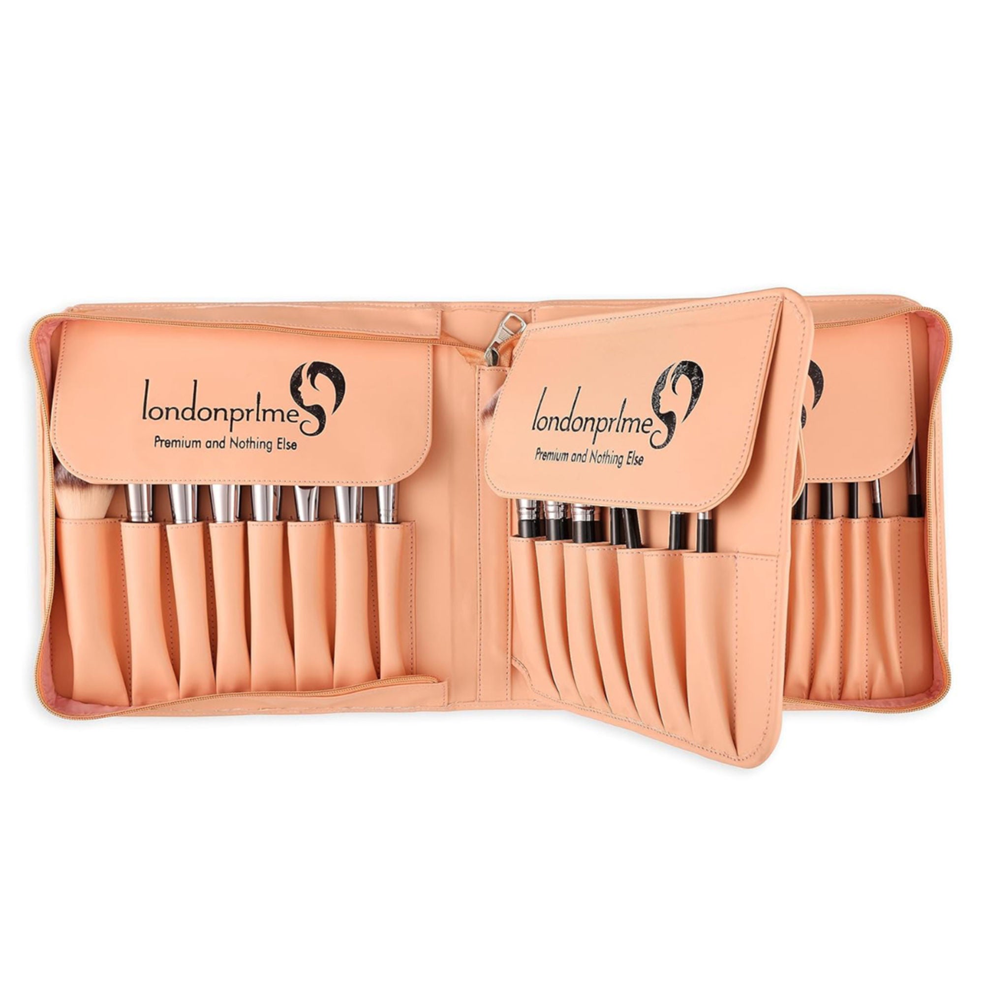 London Prime HD Signature Brush Set - 38 Pcs, Peach