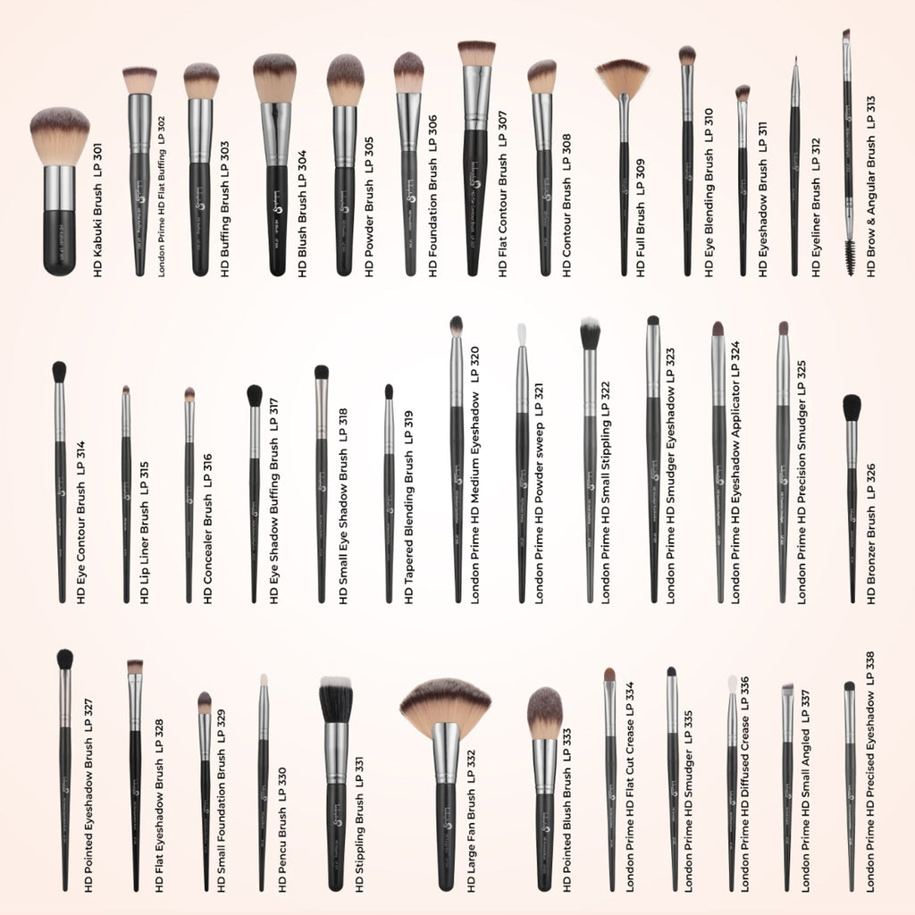 London Prime HD Signature Brush Set - 38 Pcs, Peach
