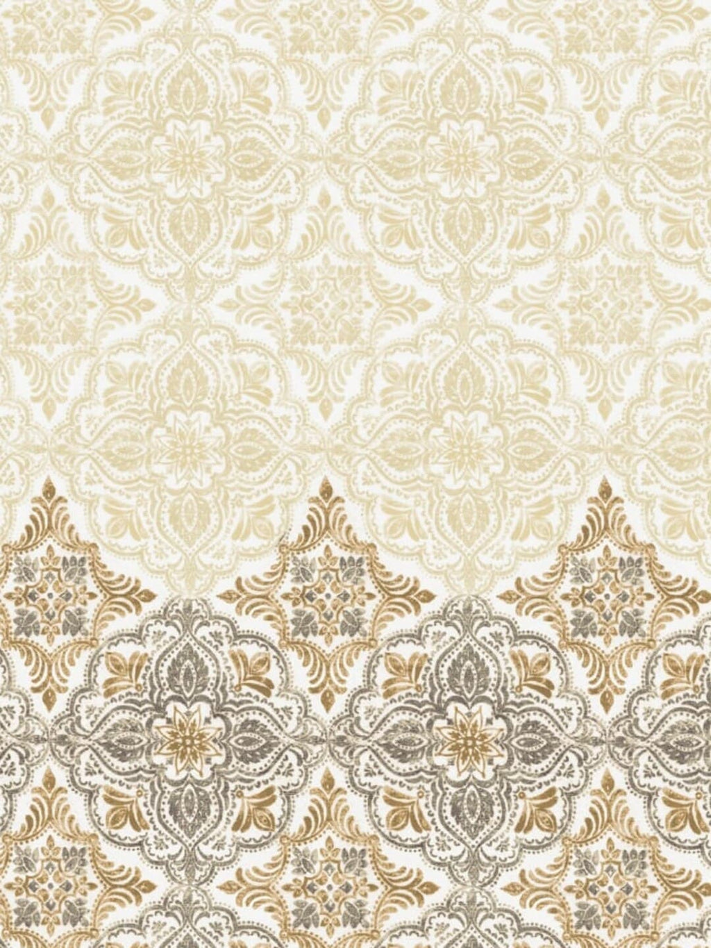 DDecor Beige & Grey Ethnic Motifs 180 TC Cotton 1 King Bedsheet with 2 Pillow Covers - Distacart