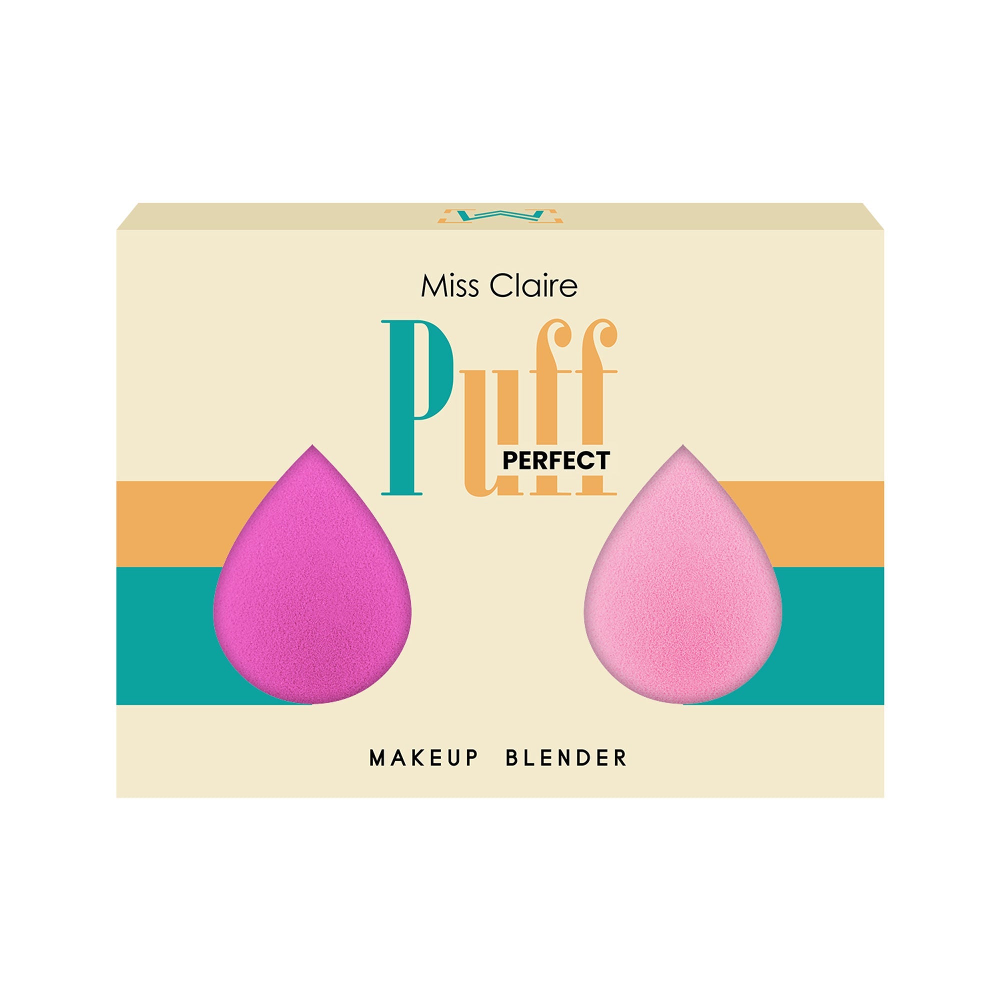 Miss Claire Beauty Blender 2 In 1 - Candy Floss & Fuscia - Distacart