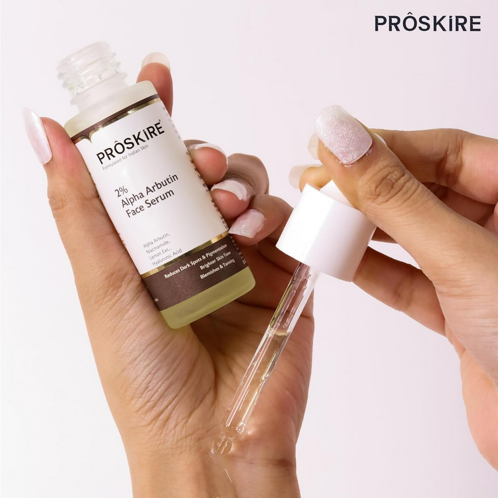 Proskire 2% Alpha Arbutin Skin Correcting Serum For Dark Spots Pigmentation & Tan Removal
