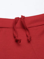 Souchii Women Red Knitted Palazzos - Distacart