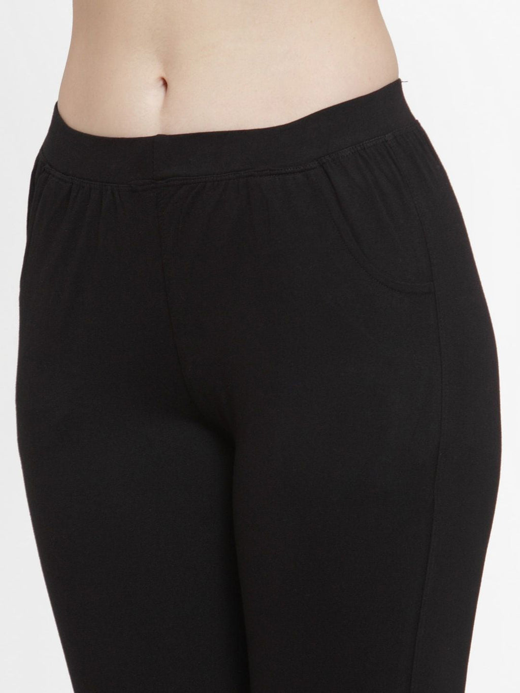 TAG 7 Women Pack Of 2 Solid Straight-Fit Ankle-Length Leggings