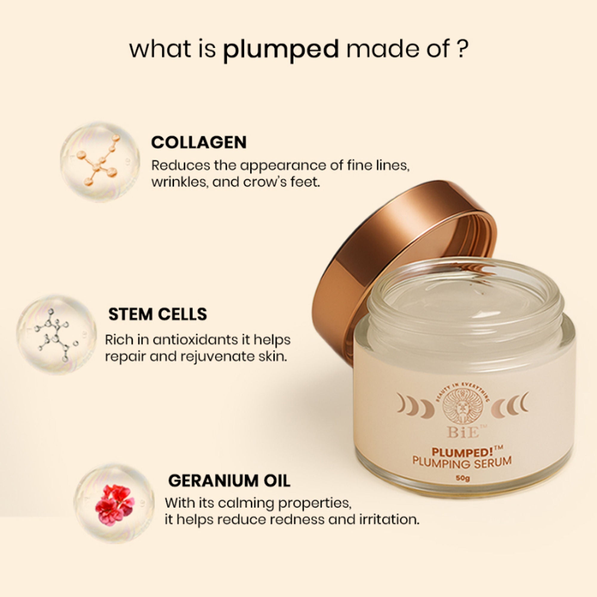 BiE Plumped!- Plumping Serum - Distacart
