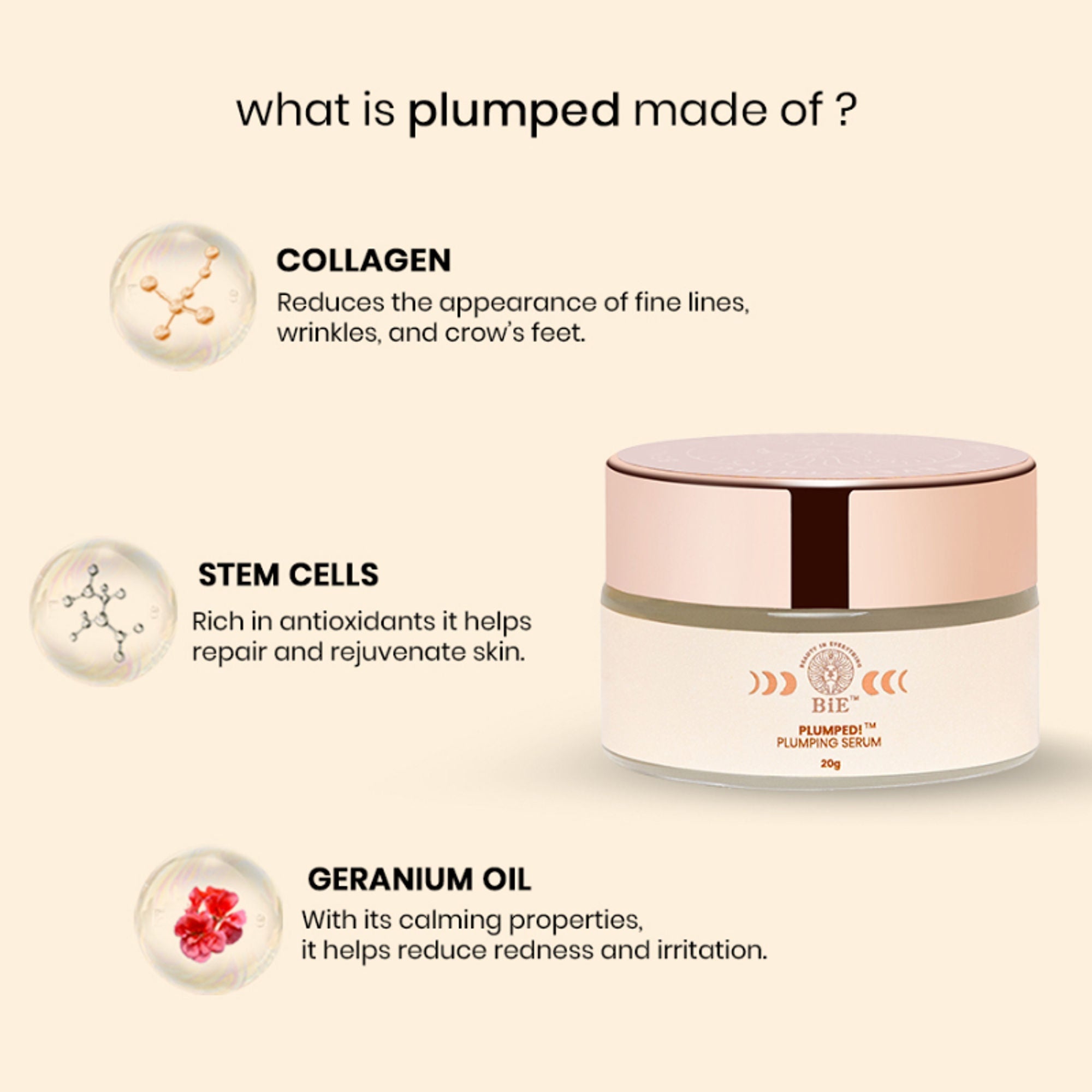 BiE Plumped!- Plumping Serum - Distacart