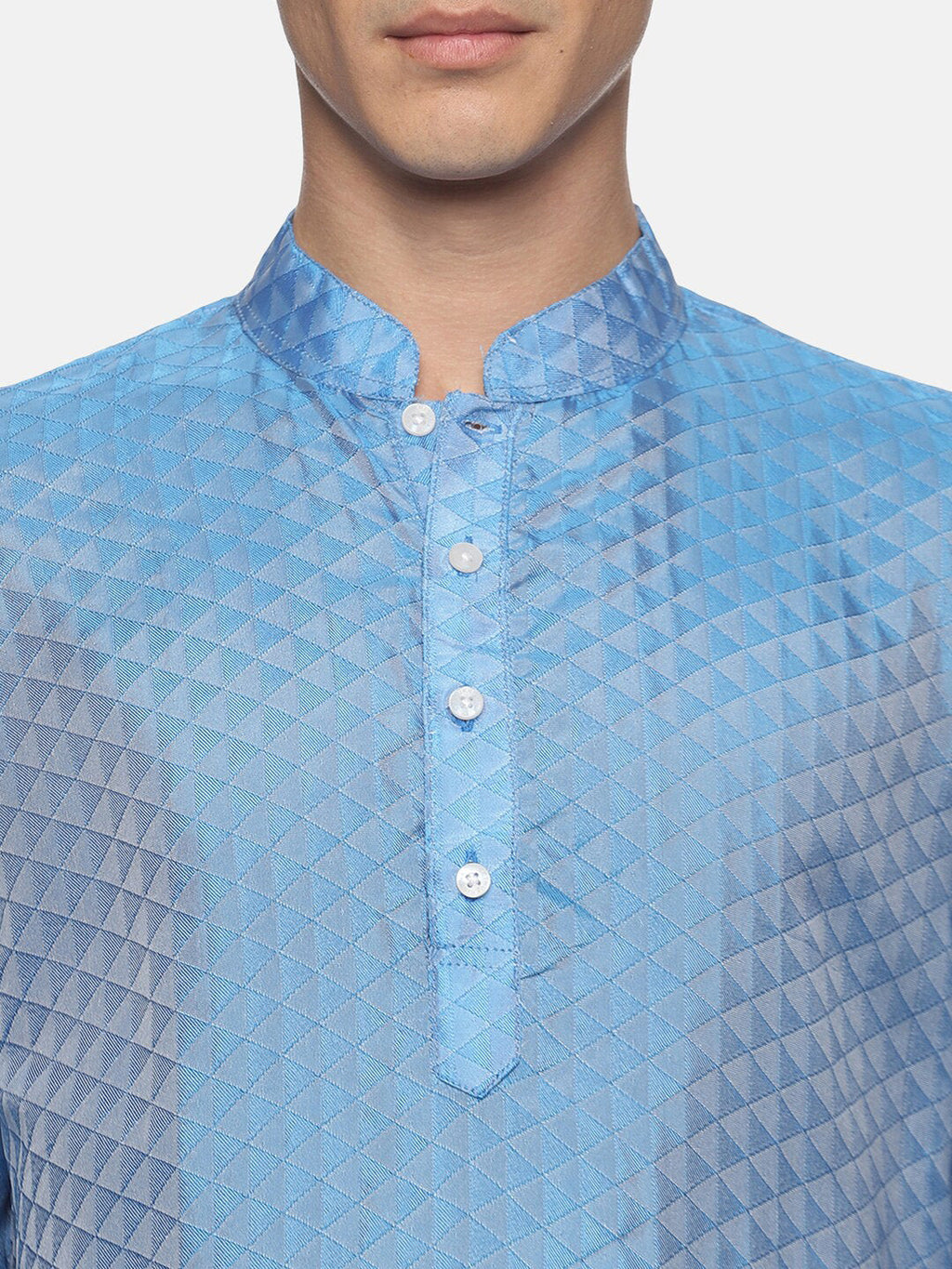 Sethukrishna Men Blue Kurta with Dhoti Pants - Distacart