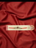 NVR Men Gold-Toned Stone-Studded Rakhi With Roli Chawal - Distacart