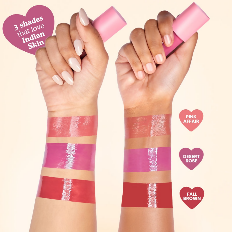 The Skin Diet Company Lip Barrier Tint High Shine Gloss Oil - Desert Rose