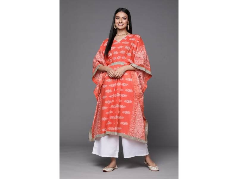 Ahalyaa Women's Traditional wear Kurta Set - Rust