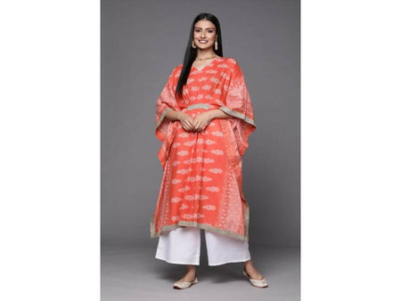 Ahalyaa Women's Traditional wear Kurta Set - Rust