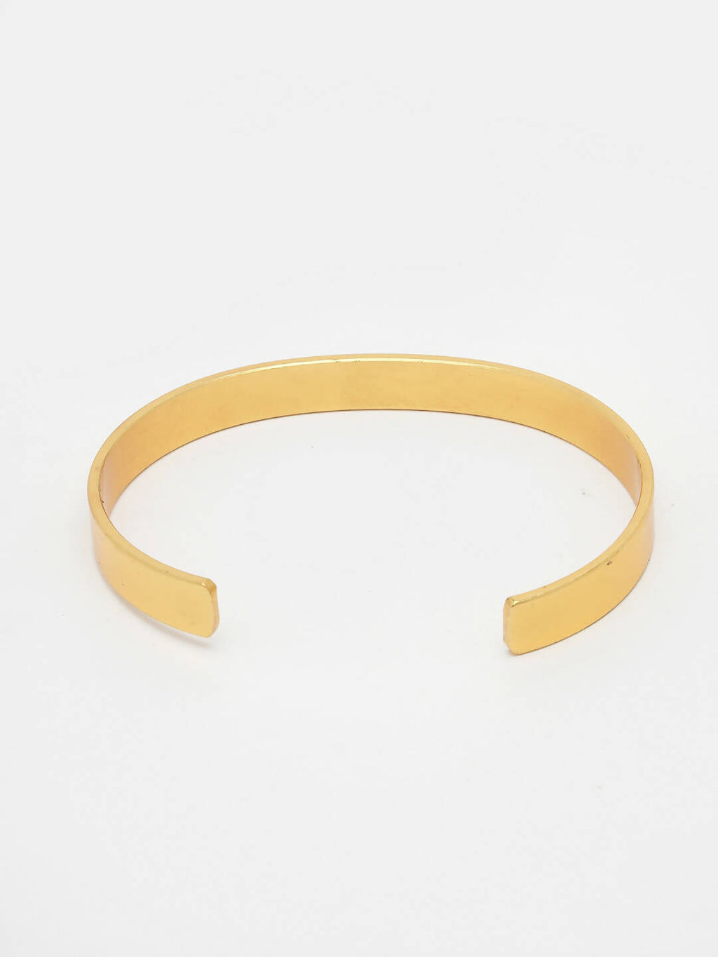 NVR Men Gold Stainless Steel Cuff Bracelet - Distacart