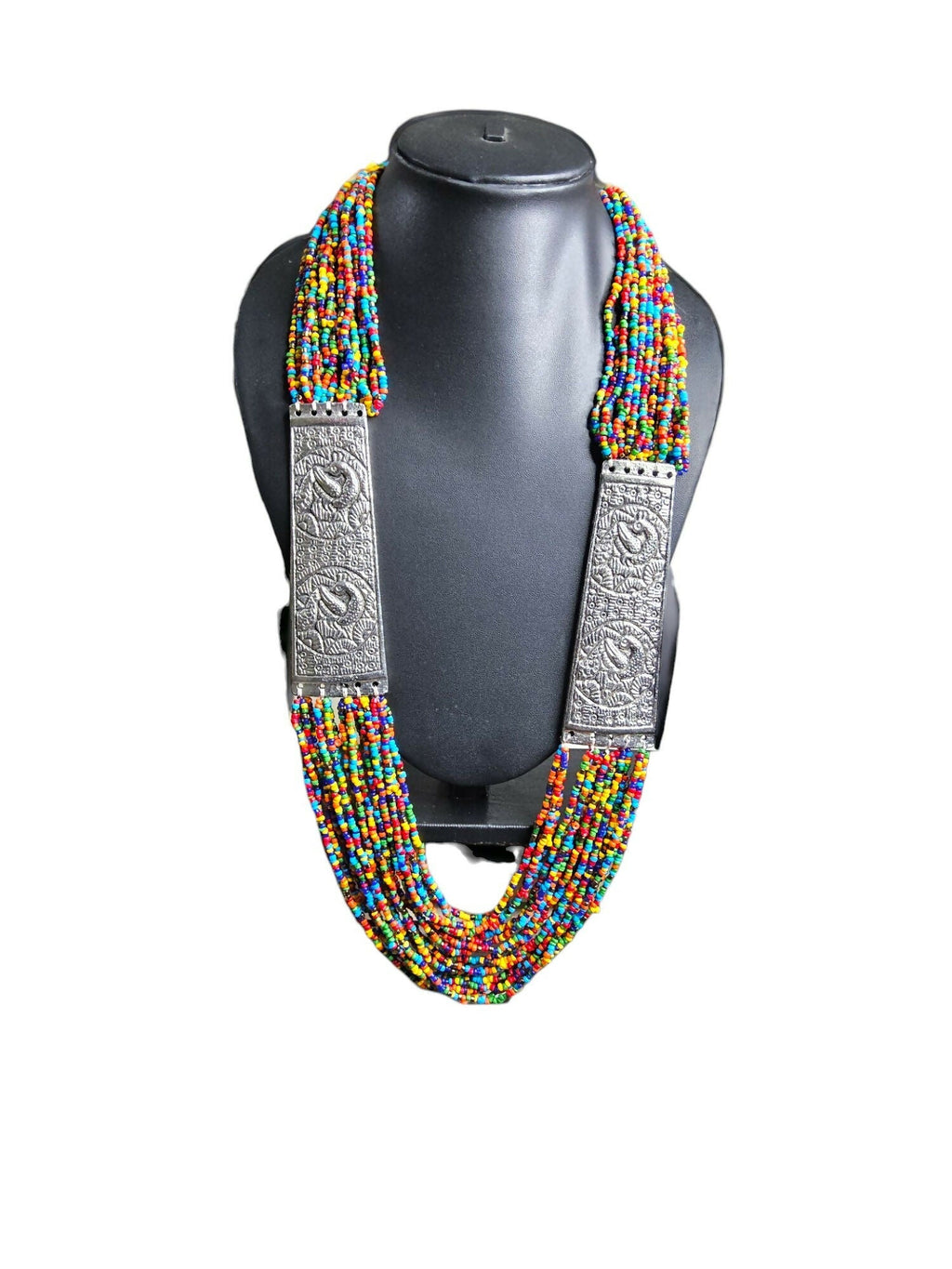Inhanns Saree Shobha Statement Necklace - Multicolour Necklace