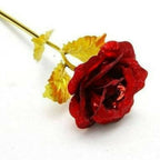 Wish Upon Artificial Golden Red Rose Flower Valentine's Day Gifts