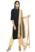Mominos Fashion Golden Stone Work Dupatta