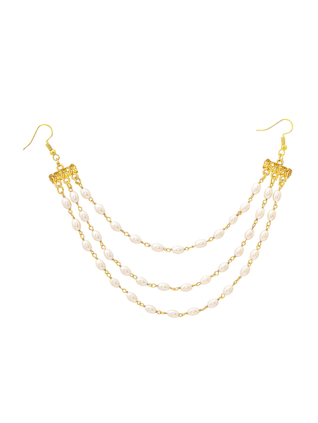 Ruby Raang Gold Pearl Hair Jewelry