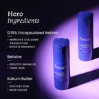 Foxtale 0.15% Beginner Friendly Retinol Night Serum, Anti-Aging, Reduces Fine Lines and Wrinkles, For Younger-looking Skin