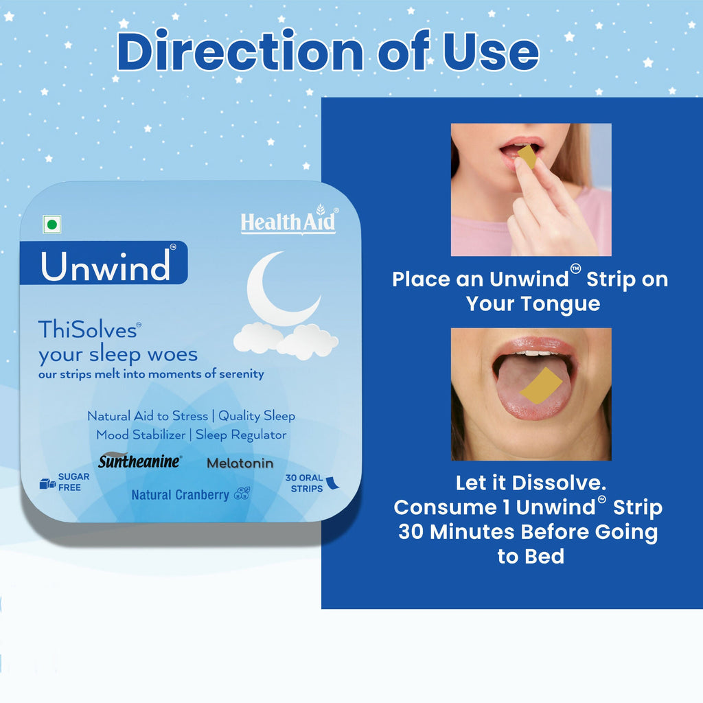 HealthAid Unwind ThiSolves Oral Strips - Distacart