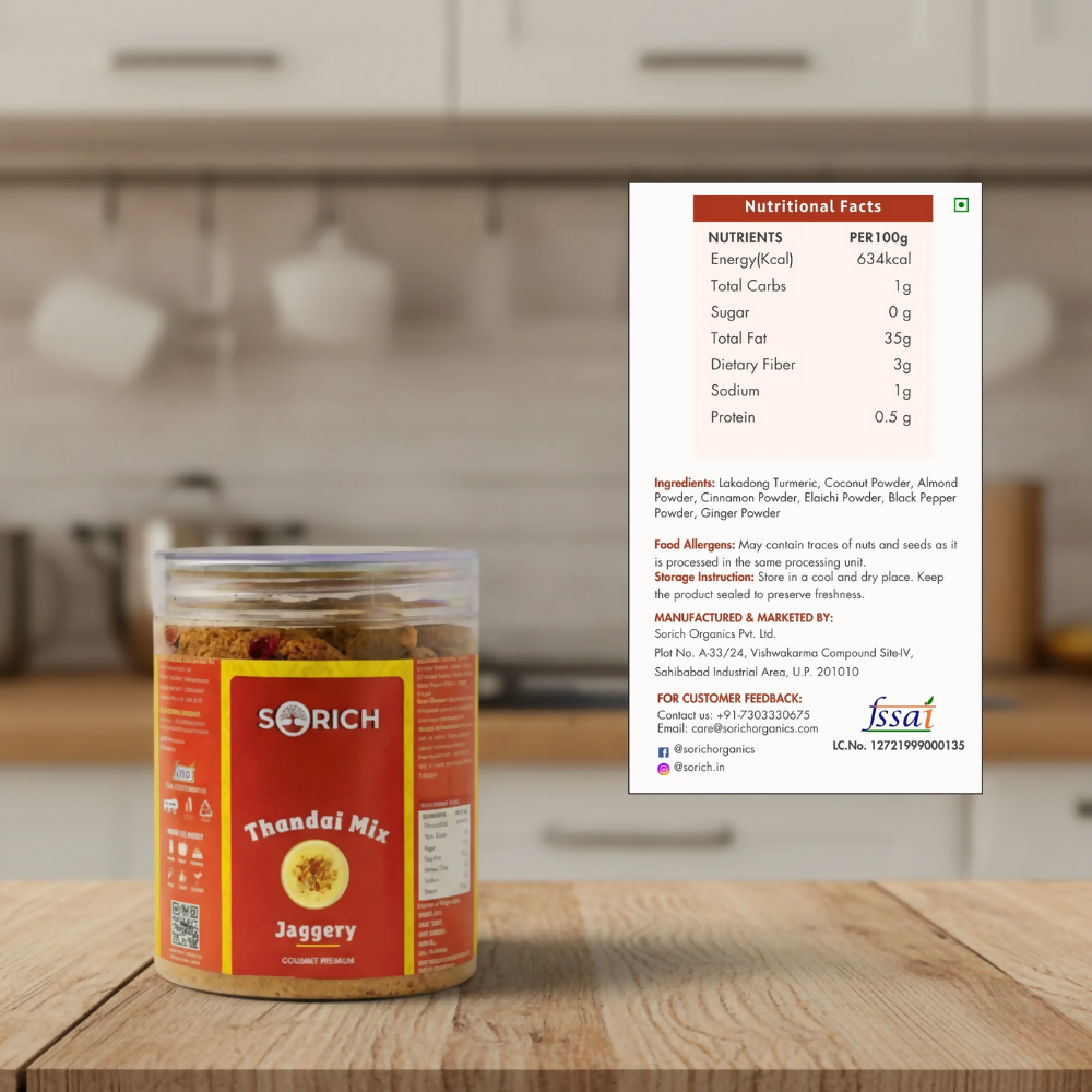 Sorich Organics Thandai Mix Jaggery - Distacart